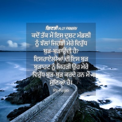 Picture 04 - ਗਿਣਤੀ 14:27 PANIRV - ਕਦੋਂ ਤੱਕ ਮੈਂ ਇਸ - Bible Verse Picture