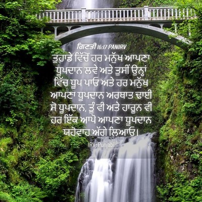 Picture 04 - ਗਿਣਤੀ 16:17 PANIRV - ਤੁਹਾਡੇ ਵਿੱਚੋਂ ਹਰ - Bible Verse Picture