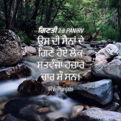 Picture 04 - ਗਿਣਤੀ 2:8 PANIRV - ਉਸ ਦੀ ਸੈਨਾਂ ਦੇ ਗਿਣੇ - Bible Verse Picture