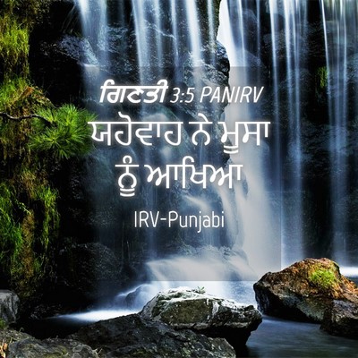 Picture 04 - ਗਿਣਤੀ 3:5 PANIRV - ਯਹੋਵਾਹ ਨੇ ਮੂਸਾ ਨੂੰ - Bible Verse Picture
