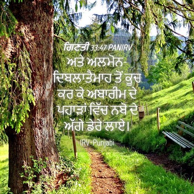 Picture 04 - ਗਿਣਤੀ 33:47 PANIRV - ਅਤੇ - Bible Verse Picture