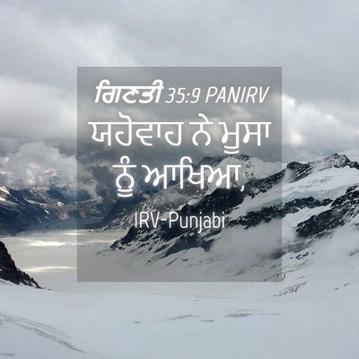 Picture 04 - ਗਿਣਤੀ 35:9 PANIRV - ਯਹੋਵਾਹ ਨੇ ਮੂਸਾ ਨੂੰ - Bible Verse Picture