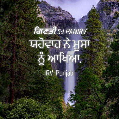Picture 04 - ਗਿਣਤੀ 5:1 PANIRV - ਯਹੋਵਾਹ ਨੇ ਮੂਸਾ ਨੂੰ - Bible Verse Picture