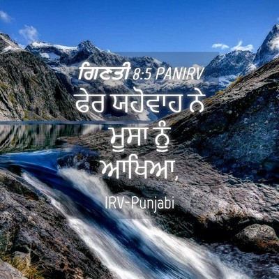 Picture 04 - ਗਿਣਤੀ 8:5 PANIRV - ਫੇਰ ਯਹੋਵਾਹ ਨੇ ਮੂਸਾ - Bible Verse Picture