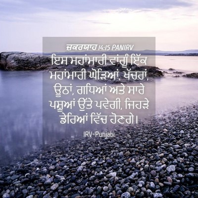Picture 04 - ਜ਼ਕਰਯਾਹ 14:15 PANIRV - ਇਸ ਮਹਾਂਮਾਰੀ - Bible Verse Picture