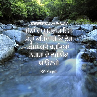 Picture 04 - ਜ਼ਕਰਯਾਹ 8:20 PANIRV - ਸੈਨਾਂ ਦਾ ਯਹੋਵਾਹ ਇਸ - Bible Verse Picture