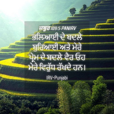 Picture 04 - ਜ਼ਬੂਰ 109:5 PANIRV - ਭਲਿਆਈ ਦੇ ਬਦਲੇ - Bible Verse Picture