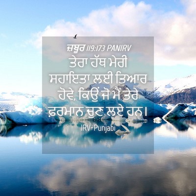 Picture 04 - ਜ਼ਬੂਰ 119:173 PANIRV - ਤੇਰਾ ਹੱਥ ਮੇਰੀ - Bible Verse Picture