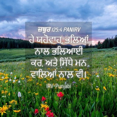 Picture 04 - ਜ਼ਬੂਰ 125:4 PANIRV - ਹੇ ਯਹੋਵਾਹ, ਭਲਿਆਂ - Bible Verse Picture