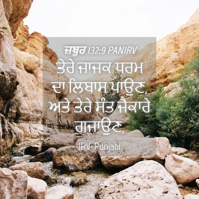 Picture 04 - ਜ਼ਬੂਰ 132:9 PANIRV - ਤੇਰੇ ਜਾਜਕ ਧਰਮ ਦਾ - Bible Verse Picture