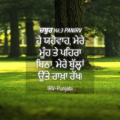 Picture 04 - ਜ਼ਬੂਰ 141:3 PANIRV - ਹੇ ਯਹੋਵਾਹ, ਮੇਰੇ - Bible Verse Picture