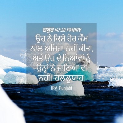 Picture 04 - ਜ਼ਬੂਰ 147:20 PANIRV - ਉਹ ਨੇ ਕਿਸੇ ਹੋਰ ਕੌਮ - Bible Verse Picture