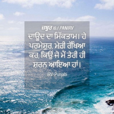 Picture 04 - ਜ਼ਬੂਰ 16:1 PANIRV - ਦਾਊਦ ਦਾ ਮਿੱਕਤਾਮ। - Bible Verse Picture