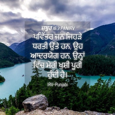 Picture 04 - ਜ਼ਬੂਰ 16:3 PANIRV - ਪਵਿੱਤਰ ਜਨ ਜਿਹੜੇ - Bible Verse Picture