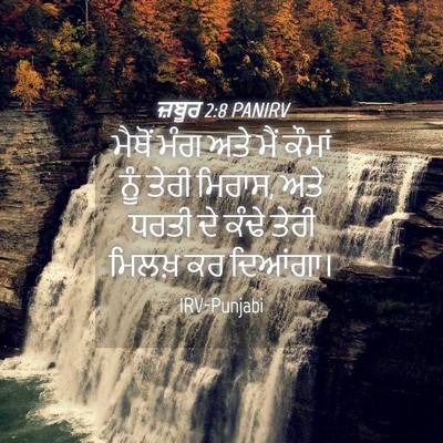 Picture 04 - ਜ਼ਬੂਰ 2:8 PANIRV - ਮੈਥੋਂ ਮੰਗ ਅਤੇ ਮੈਂ - Bible Verse Picture