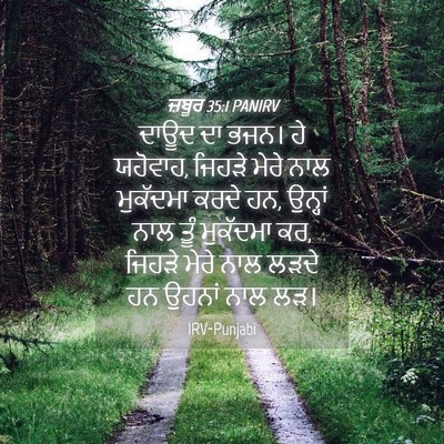 Picture 04 - ਜ਼ਬੂਰ 35:1 PANIRV - ਦਾਊਦ ਦਾ ਭਜਨ। ਹੇ - Bible Verse Picture