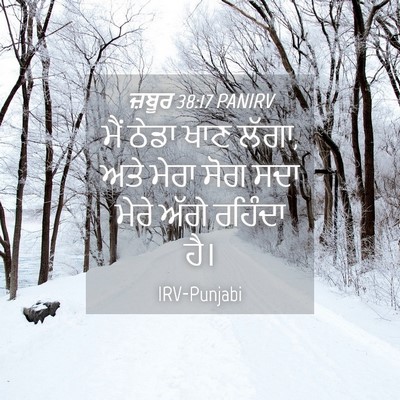 Picture 04 - ਜ਼ਬੂਰ 38:17 PANIRV - ਮੈਂ ਠੇਡਾ ਖਾਣ ਲੱਗਾ, - Bible Verse Picture