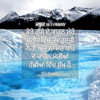 Picture 04 - ਜ਼ਬੂਰ 38:3 PANIRV - ਤੇਰੇ ਗੁੱਸੇ ਦੇ ਕਾਰਨ - Bible Verse Picture