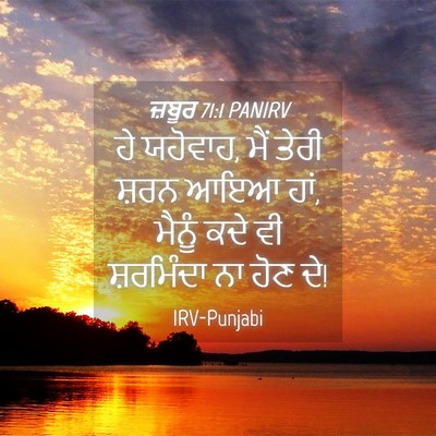 Picture 04 - ਜ਼ਬੂਰ 71:1 PANIRV - ਹੇ ਯਹੋਵਾਹ, ਮੈਂ ਤੇਰੀ - Bible Verse Picture