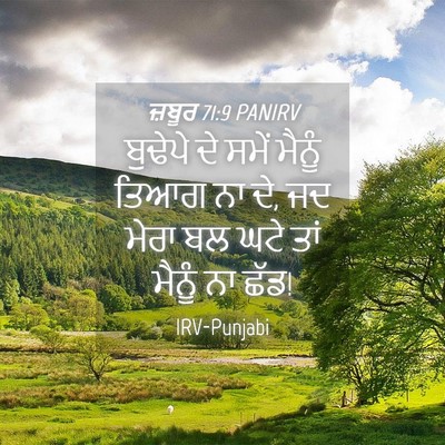 Picture 04 - ਜ਼ਬੂਰ 71:9 PANIRV - ਬੁਢੇਪੇ ਦੇ ਸਮੇਂ - Bible Verse Picture