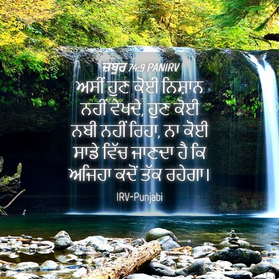 Picture 04 - ਜ਼ਬੂਰ 74:9 PANIRV - ਅਸੀਂ ਹੁਣ ਕੋਈ - Bible Verse Picture