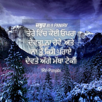 Picture 04 - ਜ਼ਬੂਰ 81:9 PANIRV - ਤੇਰੇ ਵਿੱਚ ਕੋਈ ਓਪਰਾ - Bible Verse Picture