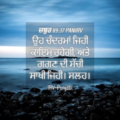 Picture 04 - ਜ਼ਬੂਰ 89:37 PANIRV - ਉਹ ਚੰਦਰਮਾਂ ਜਿਹੀ - Bible Verse Picture