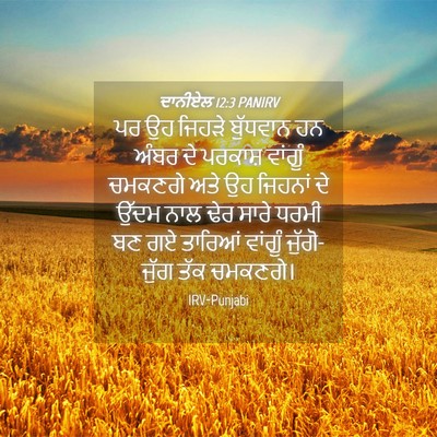 Picture 04 - ਦਾਨੀਏਲ 12:3 PANIRV - ਪਰ ਉਹ ਜਿਹੜੇ - Bible Verse Picture