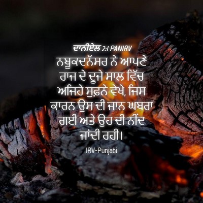 Picture 04 - ਦਾਨੀਏਲ 2:1 PANIRV - ਨਬੂਕਦਨੱਸਰ ਨੇ ਆਪਣੇ - Bible Verse Picture