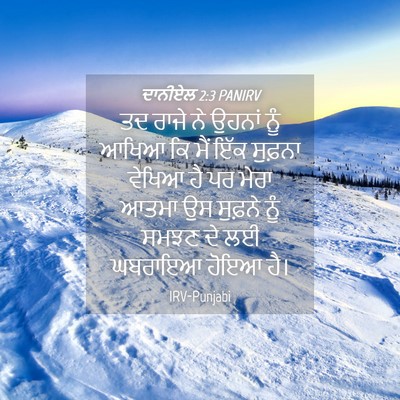 Picture 04 - ਦਾਨੀਏਲ 2:3 PANIRV - ਤਦ ਰਾਜੇ ਨੇ ਉਹਨਾਂ - Bible Verse Picture