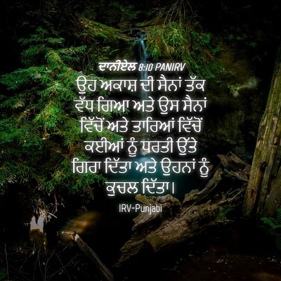 Picture 04 - ਦਾਨੀਏਲ 8:10 PANIRV - ਉਹ ਅਕਾਸ਼ ਦੀ ਸੈਨਾਂ - Bible Verse Picture