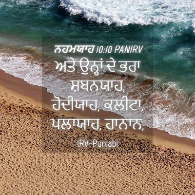 Picture 04 - ਨਹਮਯਾਹ 10:10 PANIRV - ਅਤੇ ਉਨ੍ਹਾਂ ਦੇ ਭਰਾ - Bible Verse Picture