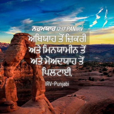Picture 04 - ਨਹਮਯਾਹ 12:17 PANIRV - ਅਬਿਯਾਹ ਤੋਂ ਜ਼ਿਕਰੀ - Bible Verse Picture