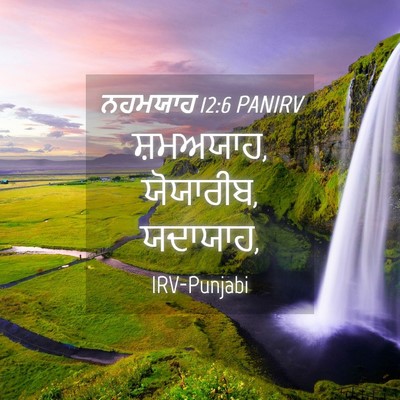 Picture 04 - ਨਹਮਯਾਹ 12:6 PANIRV - ਸ਼ਮਅਯਾਹ, ਯੋਯਾਰੀਬ, - Bible Verse Picture