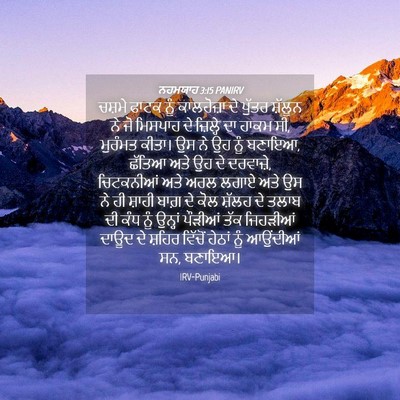 Picture 04 - ਨਹਮਯਾਹ 3:15 PANIRV - ਚਸ਼ਮੇ ਫਾਟਕ ਨੂੰ - Bible Verse Picture