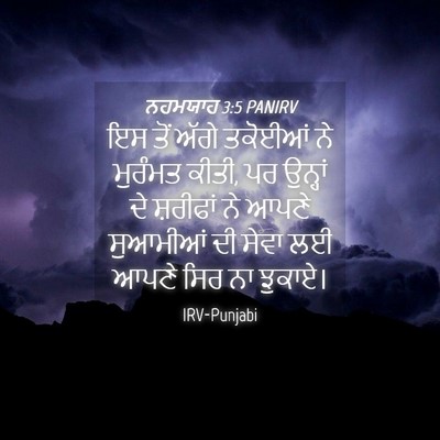 Picture 04 - ਨਹਮਯਾਹ 3:5 PANIRV - ਇਸ ਤੋਂ ਅੱਗੇ ਤਕੋਈਆਂ - Bible Verse Picture