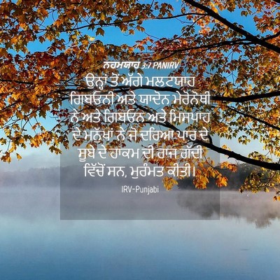 Picture 04 - ਨਹਮਯਾਹ 3:7 PANIRV - ਉਨ੍ਹਾਂ ਤੋਂ ਅੱਗੇ - Bible Verse Picture