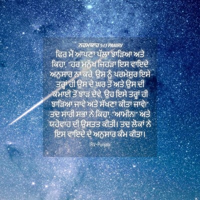 Picture 04 - ਨਹਮਯਾਹ 5:13 PANIRV - ਫਿਰ ਮੈਂ ਆਪਣਾ ਪੱਲਾ - Bible Verse Picture
