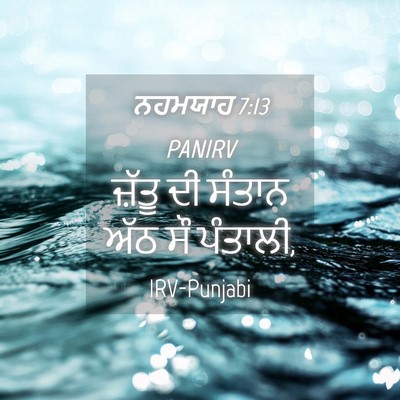 Picture 04 - ਨਹਮਯਾਹ 7:13 PANIRV - ਜ਼ੱਤੂ ਦੀ ਸੰਤਾਨ ਅੱਠ - Bible Verse Picture