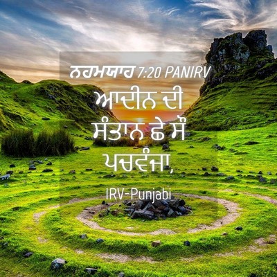 Picture 04 - ਨਹਮਯਾਹ 7:20 PANIRV - ਆਦੀਨ ਦੀ ਸੰਤਾਨ ਛੇ ਸੌ - Bible Verse Picture