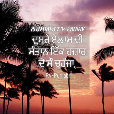 Picture 04 - ਨਹਮਯਾਹ 7:34 PANIRV - ਦੂਸਰੇ ਏਲਾਮ ਦੀ - Bible Verse Picture