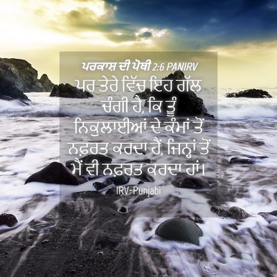 Picture 04 - ਪਰਕਾਸ਼ ਦੀ ਪੋਥੀ 2:6 PANIRV - ਪਰ ਤੇਰੇ ਵਿੱਚ ਇਹ ਗੱਲ - Bible Verse Picture