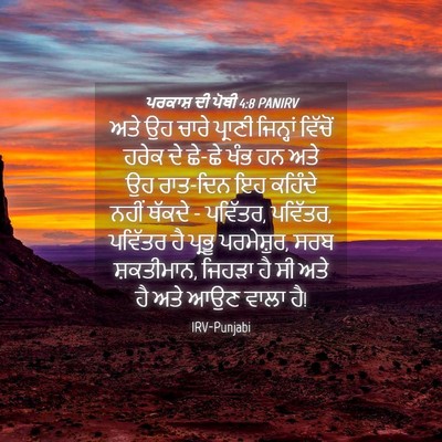 Picture 04 - ਪਰਕਾਸ਼ ਦੀ ਪੋਥੀ 4:8 PANIRV - ਅਤੇ ਉਹ ਚਾਰੇ ਪ੍ਰਾਣੀ - Bible Verse Picture