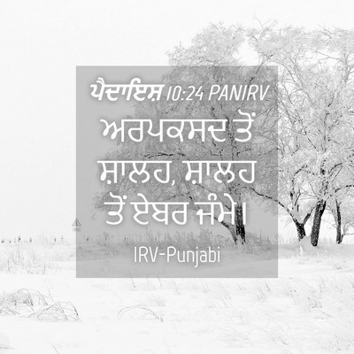 Picture 04 - ਪੈਦਾਇਸ਼ 10:24 PANIRV - ਅਰਪਕਸਦ ਤੋਂ ਸ਼ਾਲਹ, - Bible Verse Picture