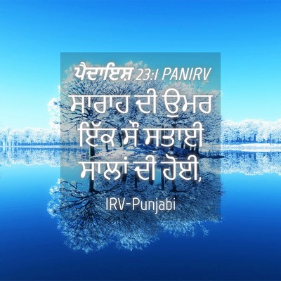 Picture 04 - ਪੈਦਾਇਸ਼ 23:1 PANIRV - ਸਾਰਾਹ ਦੀ ਉਮਰ ਇੱਕ ਸੌ - Bible Verse Picture
