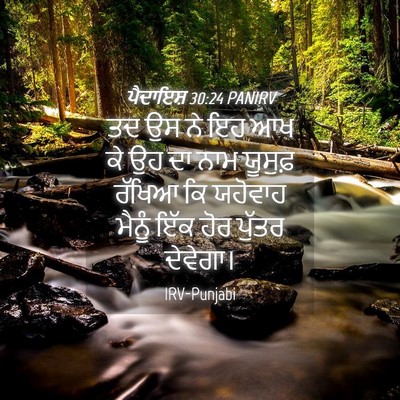Picture 04 - ਪੈਦਾਇਸ਼ 30:24 PANIRV - ਤਦ ਉਸ ਨੇ ਇਹ ਆਖ ਕੇ ਉਹ - Bible Verse Picture