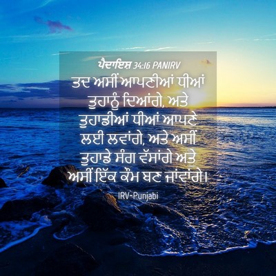 Picture 04 - ਪੈਦਾਇਸ਼ 34:16 PANIRV - ਤਦ ਅਸੀਂ ਆਪਣੀਆਂ - Bible Verse Picture