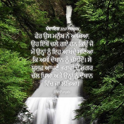Picture 04 - ਪੈਦਾਇਸ਼ 37:17 PANIRV - ਫੇਰ ਉਸ ਮਨੁੱਖ ਨੇ - Bible Verse Picture