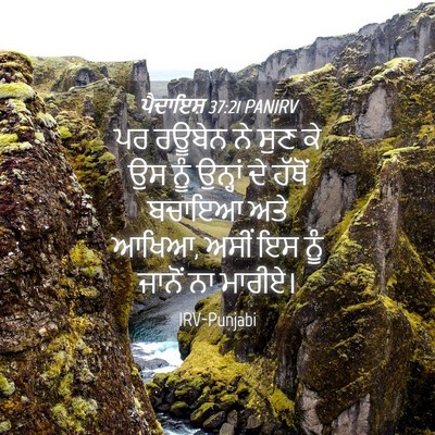 Picture 04 - ਪੈਦਾਇਸ਼ 37:21 PANIRV - ਪਰ ਰਊਬੇਨ ਨੇ ਸੁਣ ਕੇ - Bible Verse Picture