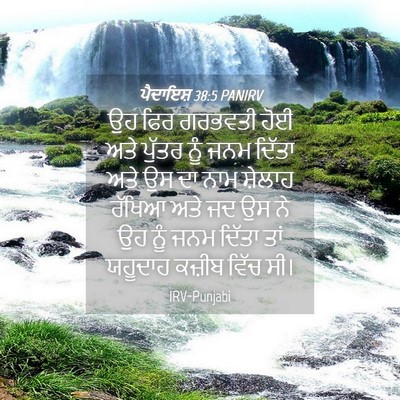 Picture 04 - ਪੈਦਾਇਸ਼ 38:5 PANIRV - ਉਹ ਫਿਰ ਗਰਭਵਤੀ ਹੋਈ - Bible Verse Picture